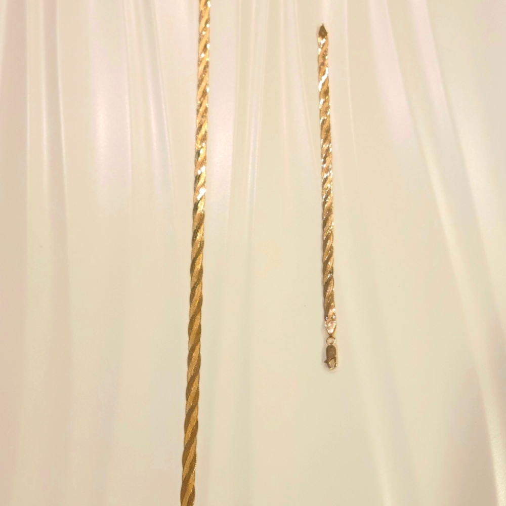 14k gold Necklace & Bracelet set